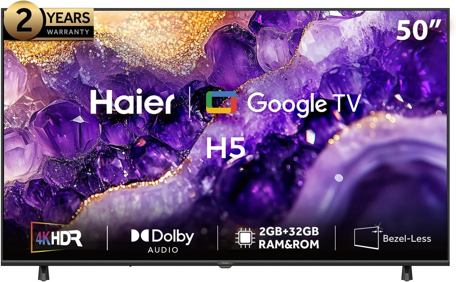Haier – 50 Inch Google TV (Best Value for Money – 45% Off)