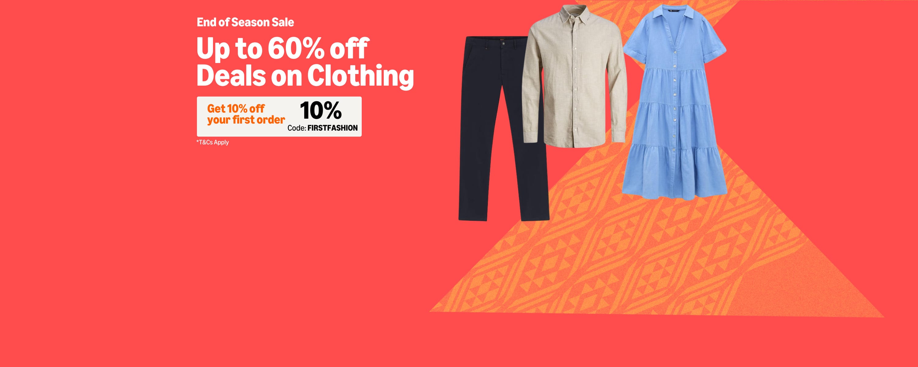 Up to 60% Discount on Clothing & Apparel